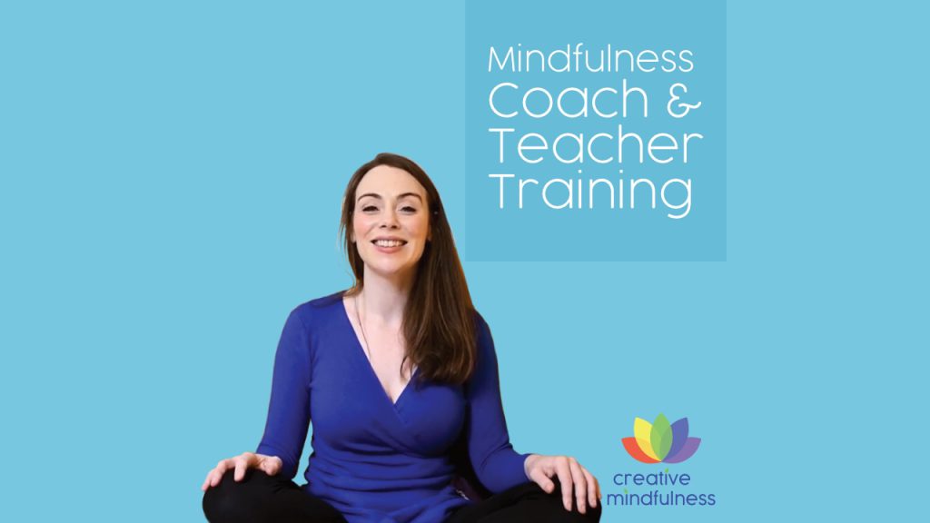 mindfulness coach & teacher training - photo of woman sitting in lotus position